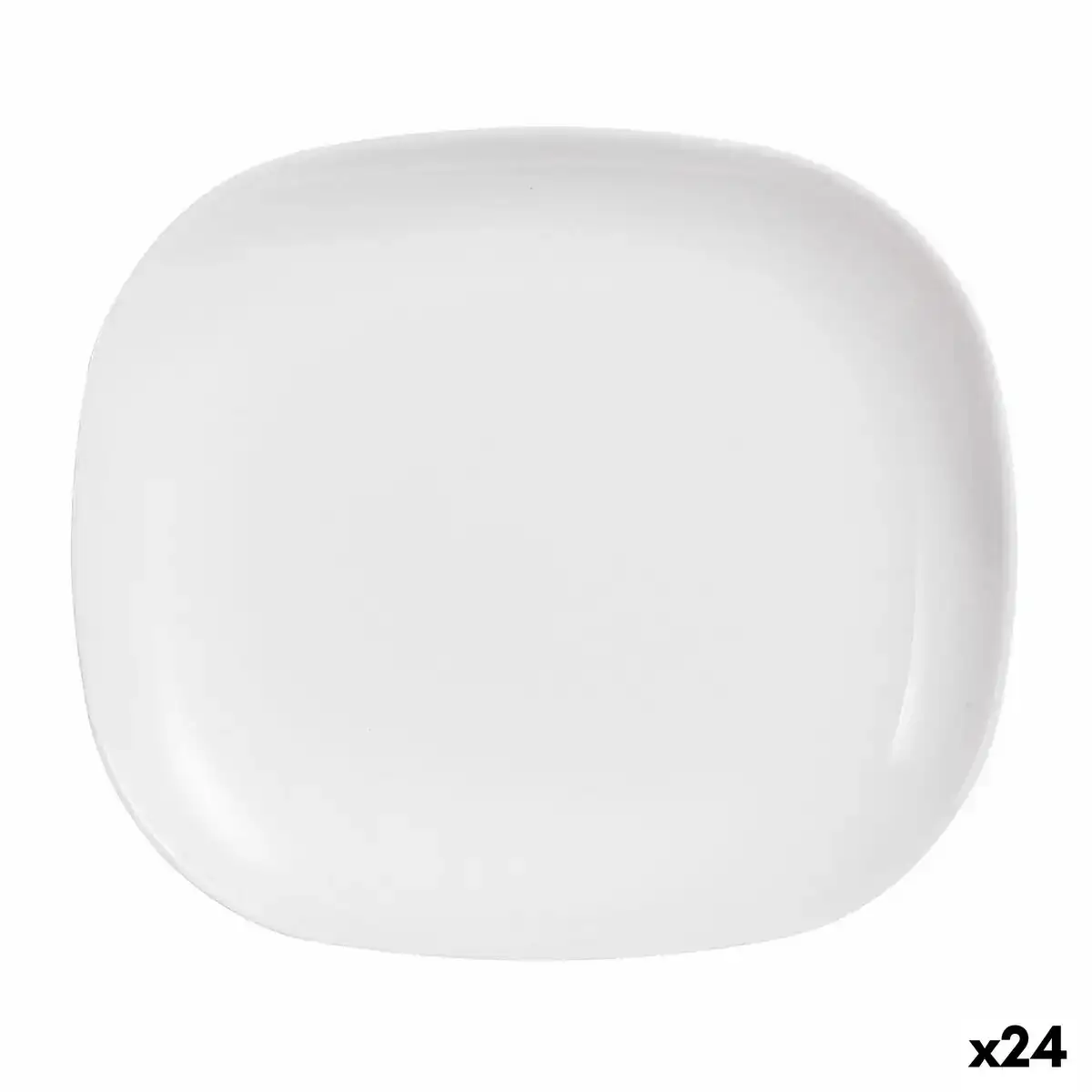 Plateau de service luminarc sweet line rectangulaire verre blanc 21 x 19 cm 24 unite s_5682. DIAYTAR COTE D'IVOIRE - L'Art de Vivre le Shopping Authentique. Découvrez notre boutique en ligne et trouvez des produits qui célèbrent la culture et l'héritage du Côte d'Ivoire.