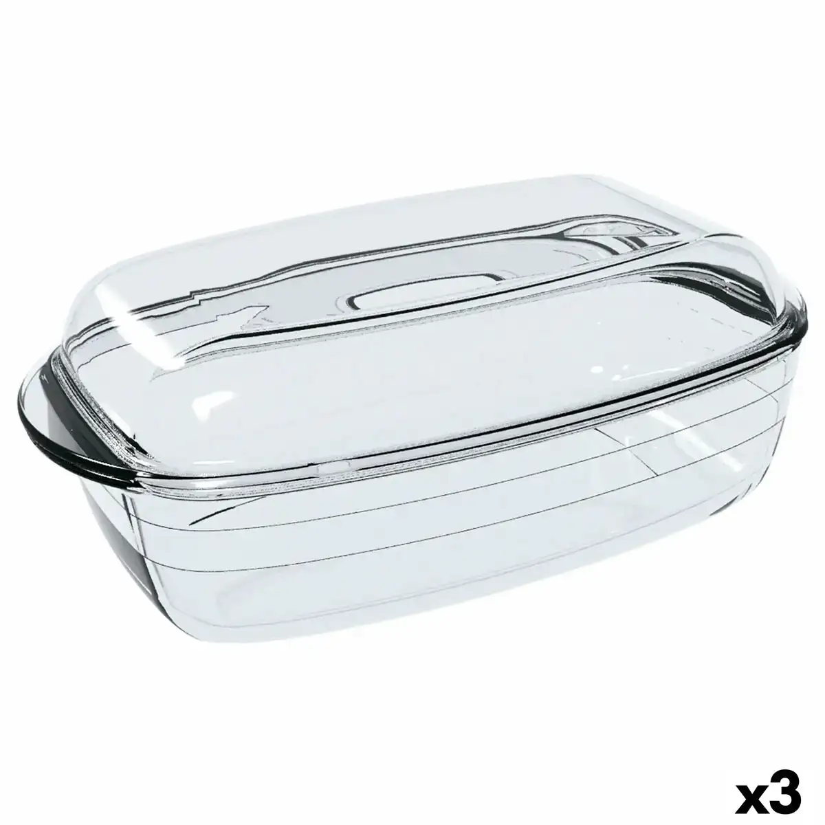 Plateau de service o cuisine rectangulaire avec couvercle 1 6 l 2 9 l verre transparent 3 unite s_5228. Bienvenue sur DIAYTAR COTE D'IVOIRE - Là où Chaque Objet a une Âme. Plongez dans notre catalogue et trouvez des articles qui portent l'essence de l'artisanat et de la passion.