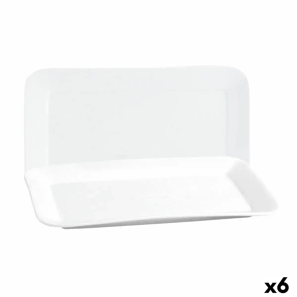 Plateau de service quid basic rectangulaire ce ramique blanc 35 8 x 21 cm 6 unite s_6922. DIAYTAR COTE D'IVOIRE - Où Choisir est un Voyage Cultuel. Explorez notre boutique en ligne et découvrez des produits qui célèbrent la richesse et la diversité culturelle du Côte d'Ivoire.