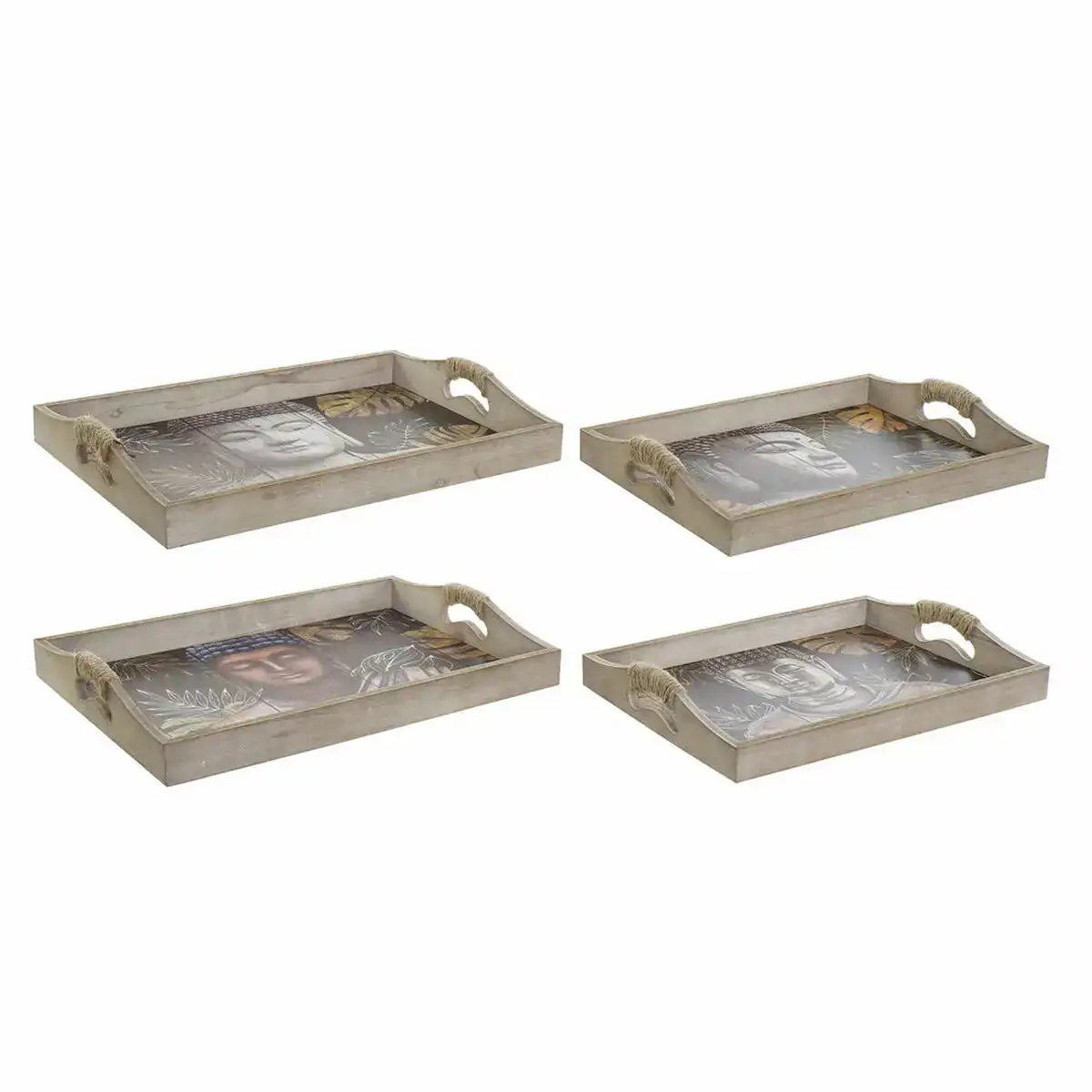 Plateau dkd home decor 40 5 x 30 x 6 cm bois mdf noir dore 2 unite s_1506. DIAYTAR COTE D'IVOIRE - Votre Plateforme pour un Shopping Inspiré. Explorez nos offres variées et découvrez des articles qui stimulent votre créativité et embellissent votre vie.