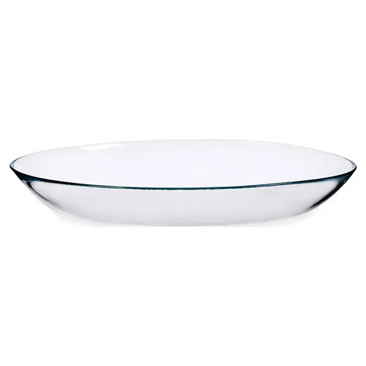 Plateau ovale verre 25 x 19 cm_2914. DIAYTAR COTE D'IVOIRE - Où Votre Shopping Prend Vie. Explorez notre boutique en ligne pour trouver des articles qui vous ressemblent et qui ajoutent de l'éclat à votre quotidien.