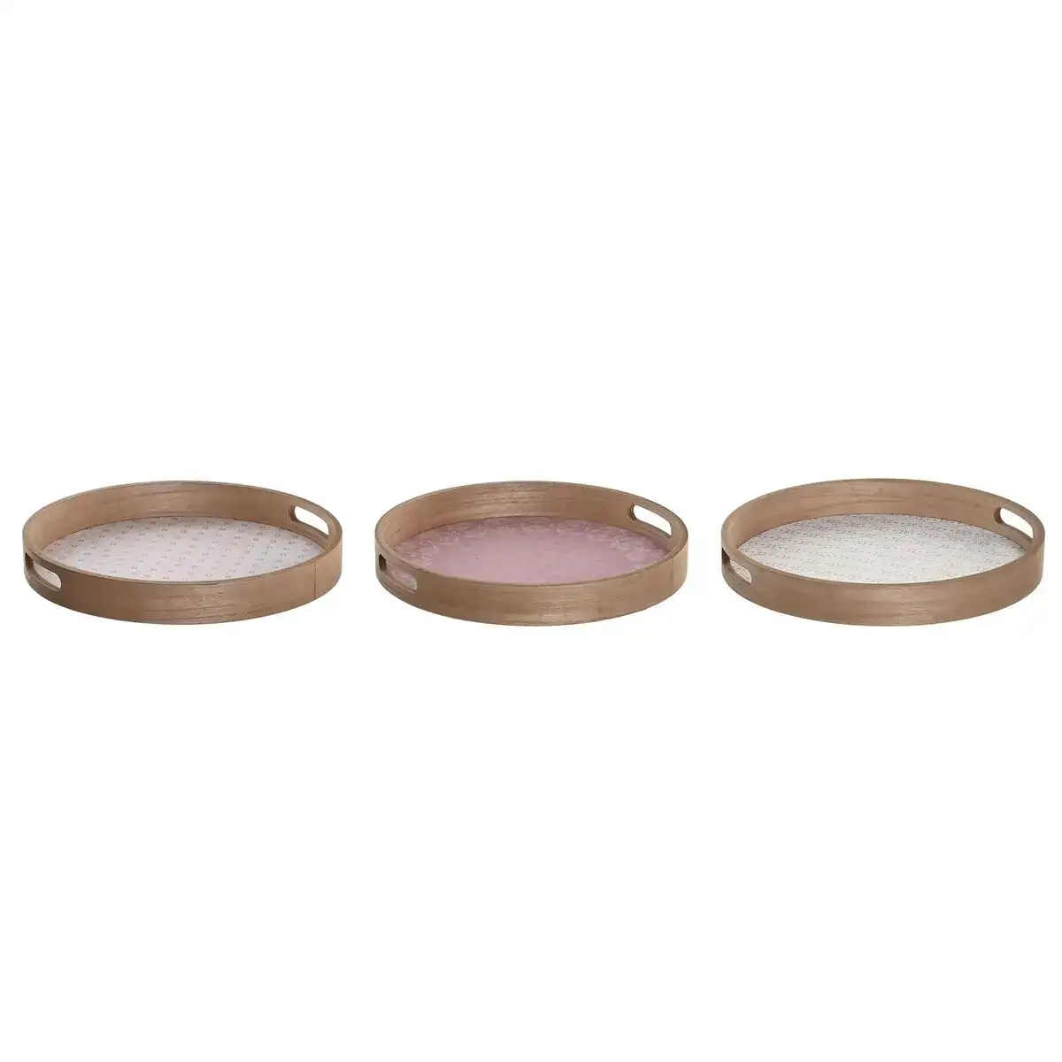 Plateau snack dkd home decor scandi rose blanc 35 x 35 x 5 cm bois mdf 3 unite s_5467. DIAYTAR COTE D'IVOIRE - Là où Chaque Achat a du Sens. Explorez notre gamme et choisissez des produits qui racontent une histoire, votre histoire.