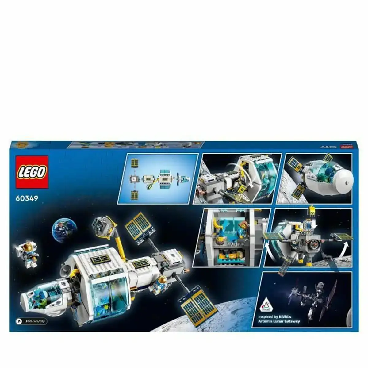 Playset Lego 60349 City Lunar Space Station, inspiré de la NASA (500 pièces)