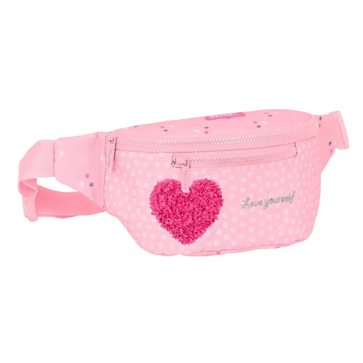 Pochette ceinture safta love yourself rose 23 x 12 x 9 cm_4021. DIAYTAR COTE D'IVOIRE - Votre Source de Trésors Culturels. Naviguez à travers notre catalogue et trouvez des articles qui mettent en avant la richesse de la culture sénégalaise.