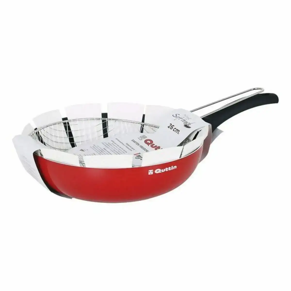 Poe le a frire avec panier quttin infinity rouge ø 26 cm_7190. Entrez dans le Monde de DIAYTAR COTE D'IVOIRE - Où Chaque Produit Raconte une Histoire Unique. Explorez notre sélection et laissez-vous transporter par des récits à travers les articles que vous choisissez.