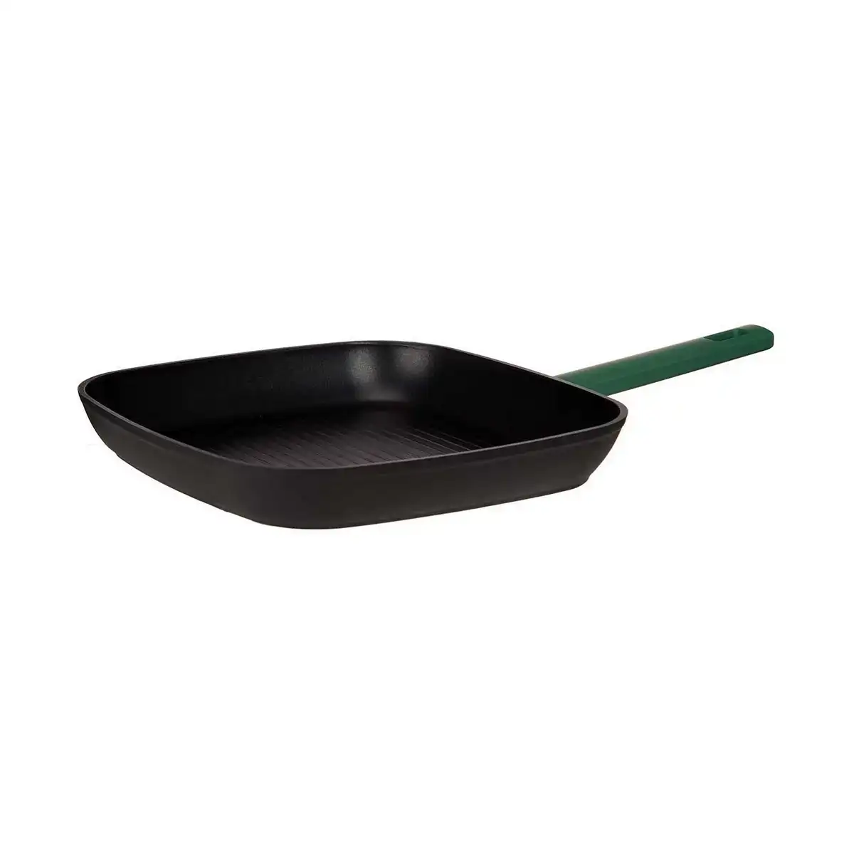 Poe le a griller a rayures noir vert 28 x 28 cm aluminium_8704. DIAYTAR COTE D'IVOIRE - Où Choisir est un Plaisir. Explorez notre boutique en ligne et choisissez parmi des produits de qualité qui satisferont vos besoins et vos goûts.