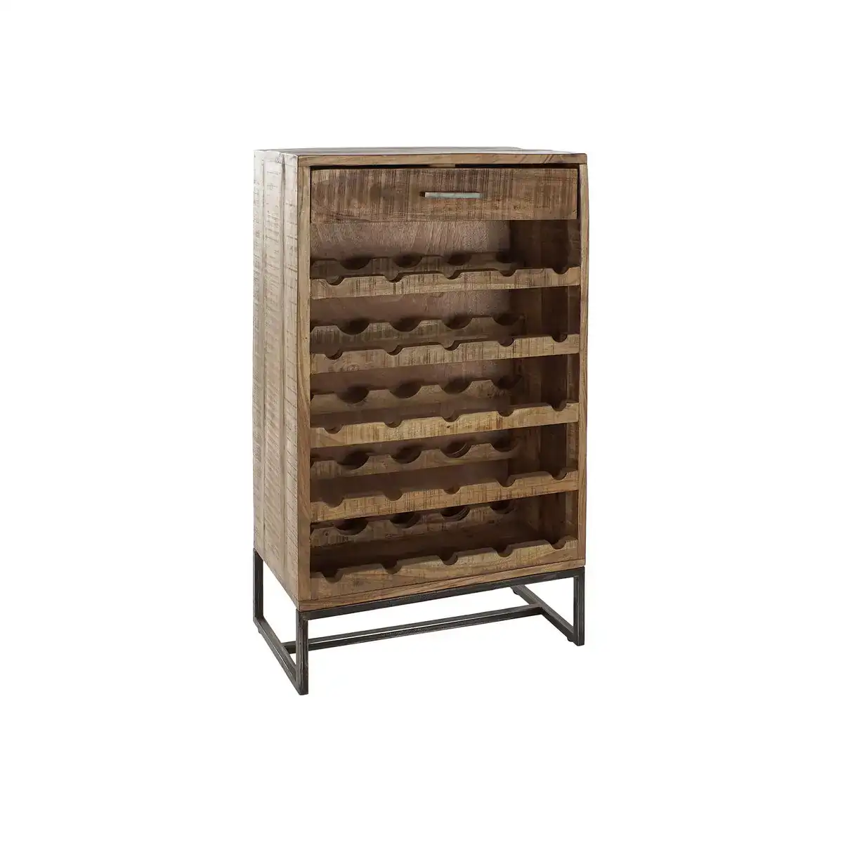 Porte bouteilles dkd home decor me tal noir marron acacia 60 x 32 x 107 cm_9538. DIAYTAR COTE D'IVOIRE - Votre Plateforme pour un Shopping Inspiré. Explorez nos offres variées et découvrez des articles qui stimulent votre créativité et embellissent votre vie.