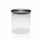 Pot en verre versa 350 ml crystal steel ø 8 5 x 8 5 cm_4597. DIAYTAR COTE D'IVOIRE - Là où Chaque Produit Est une Trouvaille. Explorez notre sélection minutieuse et découvrez des articles qui correspondent à votre style de vie et à vos aspirations.