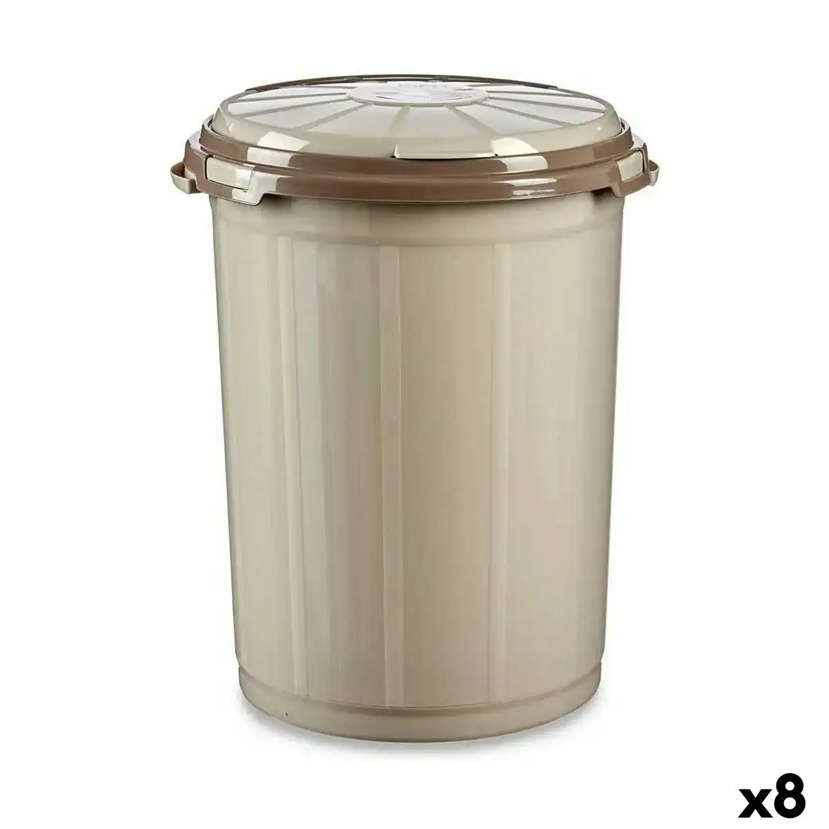 Poubelle beige plastique 50 l 46 x 51 x 48 cm 8 unite s_7240. DIAYTAR COTE D'IVOIRE - Où Choisir est une Découverte. Parcourez notre catalogue et trouvez des articles qui éveillent votre curiosité et enrichissent votre expérience shopping.