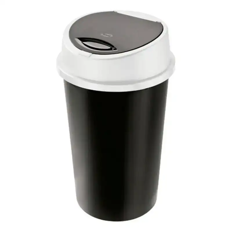 Poubelle tontarelli bongo 25 l plastique noir ø 32 x 55 cm 25 l_4460. DIAYTAR COTE D'IVOIRE - L'Art de Choisir, l'Art de S'émerveiller. Explorez notre gamme de produits et laissez-vous émerveiller par des créations authentiques et des designs modernes.
