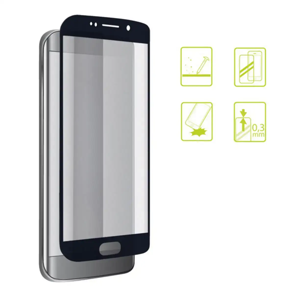Protecteur d e cran mobile en verre trempe iphone 7 8 extreme 2 5d noir_9778. DIAYTAR COTE D'IVOIRE - L'Art de Vivre avec Authenticité. Explorez notre gamme de produits artisanaux et découvrez des articles qui apportent une touche unique à votre vie.