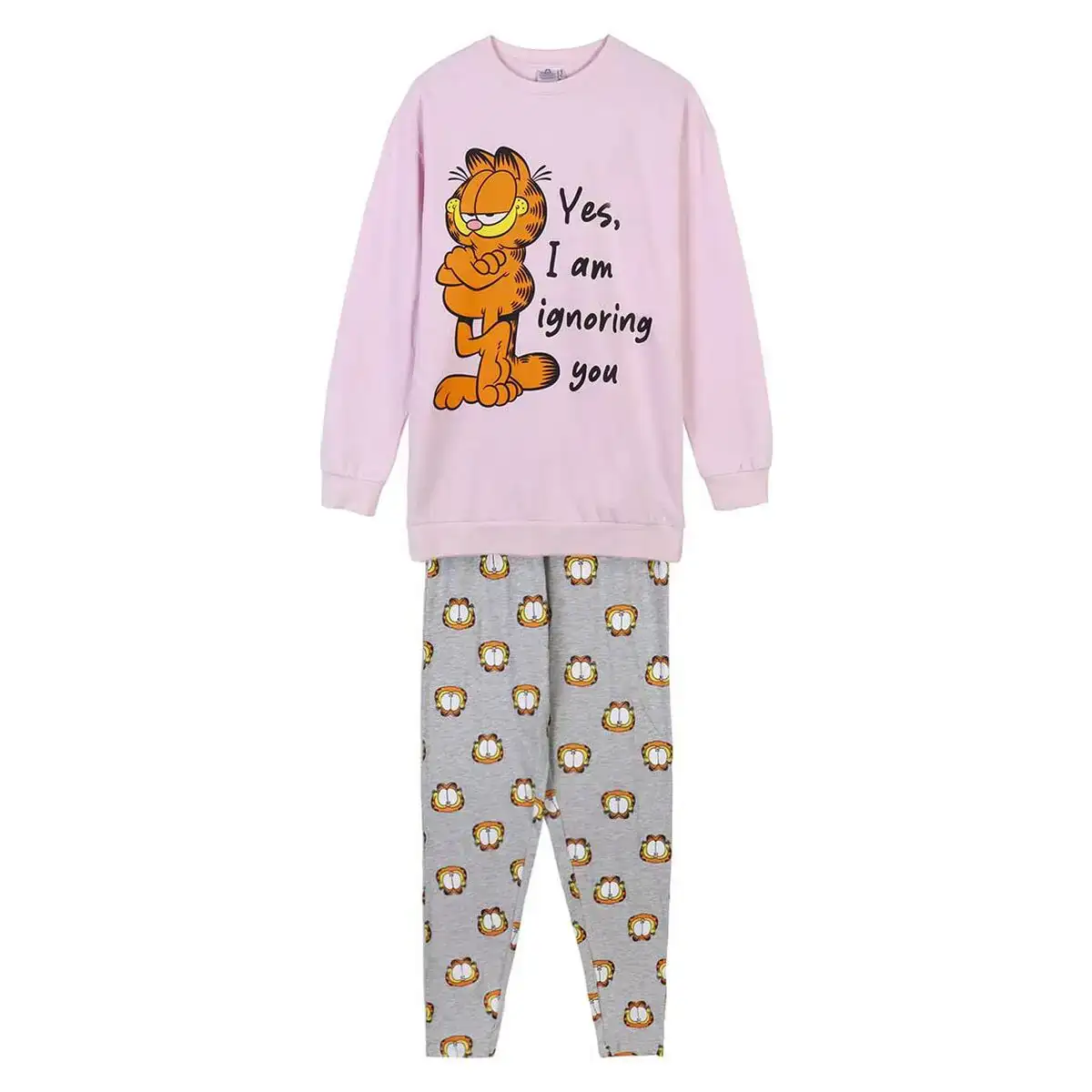 Pyjama garfield rose clair_7189. DIAYTAR COTE D'IVOIRE - Là où Chaque Produit Est une Trouvaille. Explorez notre sélection minutieuse et découvrez des articles qui correspondent à votre style de vie et à vos aspirations.
