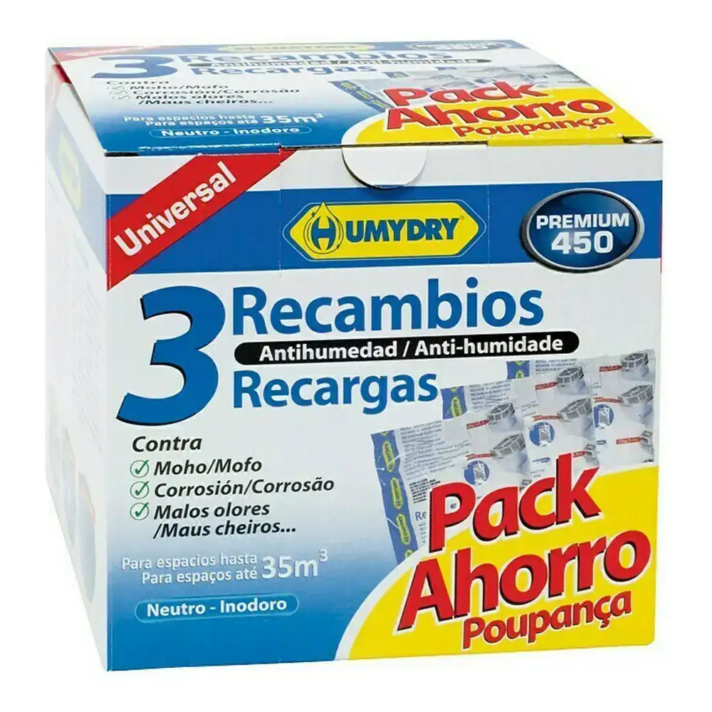 Remplacement Humydry Anti-humidité (3 uds)