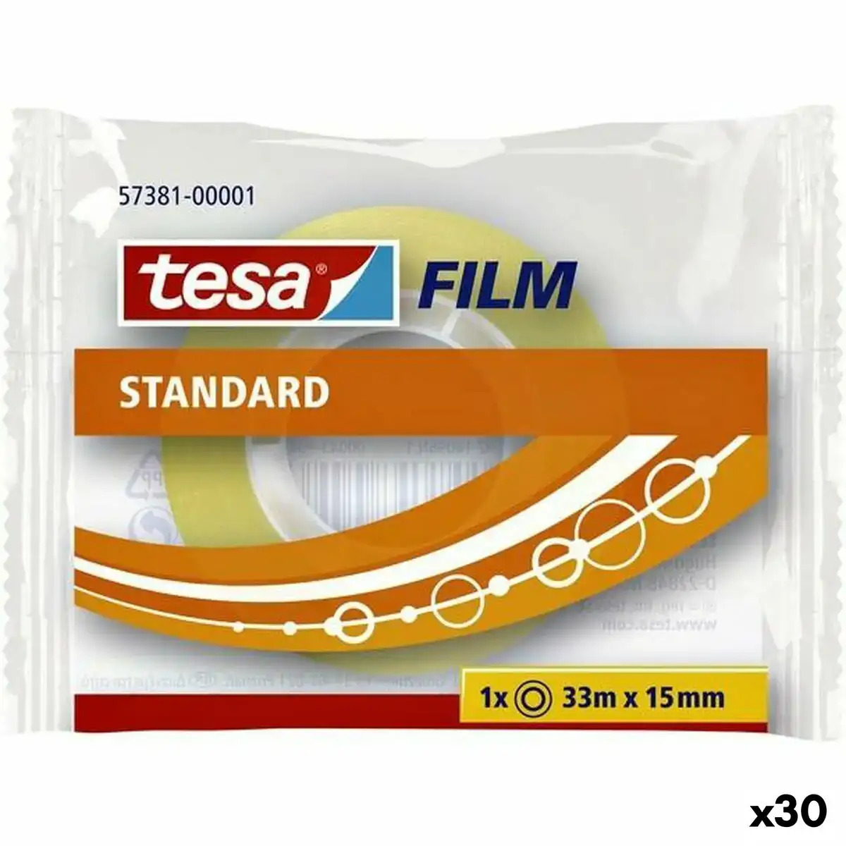 Ruban adhe sif tesa 15 mm 33 m transparent 30 unite s_2083. DIAYTAR COTE D'IVOIRE - Où Chaque Détail Compte. Naviguez à travers notre gamme variée et choisissez des articles qui ajoutent une touche spéciale à votre quotidien, toujours avec qualité et style.