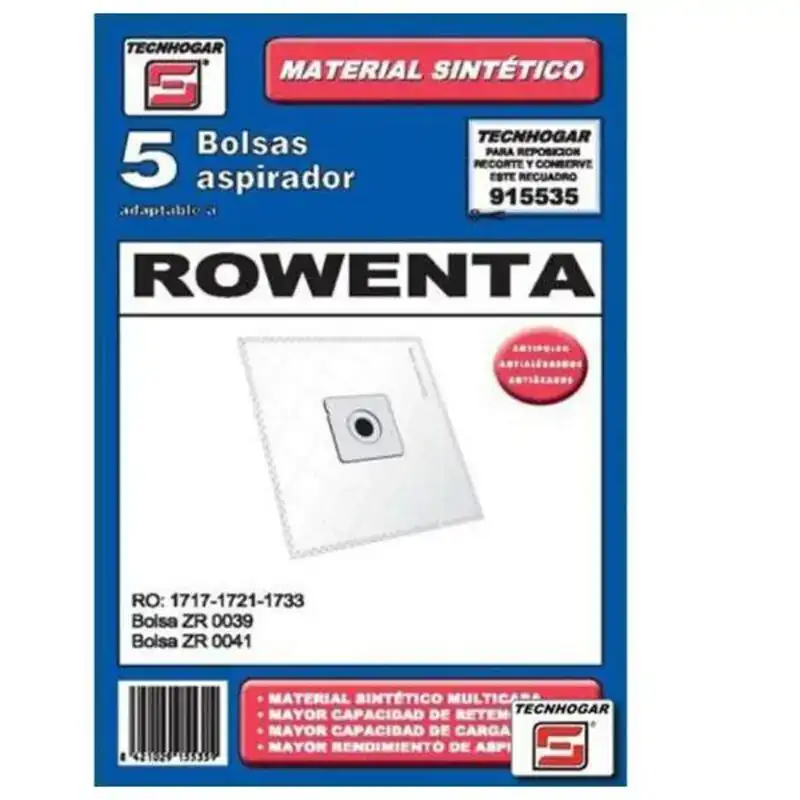 Sac de rechange pour aspirateur tecnhogar 915535 5 uds_3369. DIAYTAR COTE D'IVOIRE - Là où Chaque Produit Évoque une Émotion. Parcourez notre catalogue et choisissez des articles qui vous touchent et qui enrichissent votre expérience.
