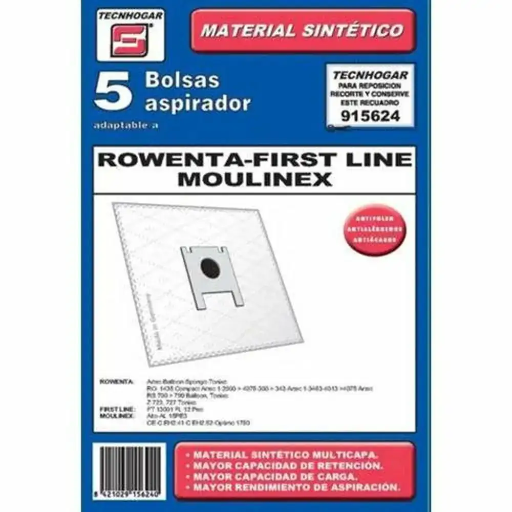 Sac de rechange pour aspirateur tecnhogar 915624_4022. DIAYTAR COTE D'IVOIRE - Là où la Qualité est Non Négociable. Parcourez notre boutique en ligne pour découvrir des produits qui incarnent le raffinement et l'excellence du Côte d'Ivoire.