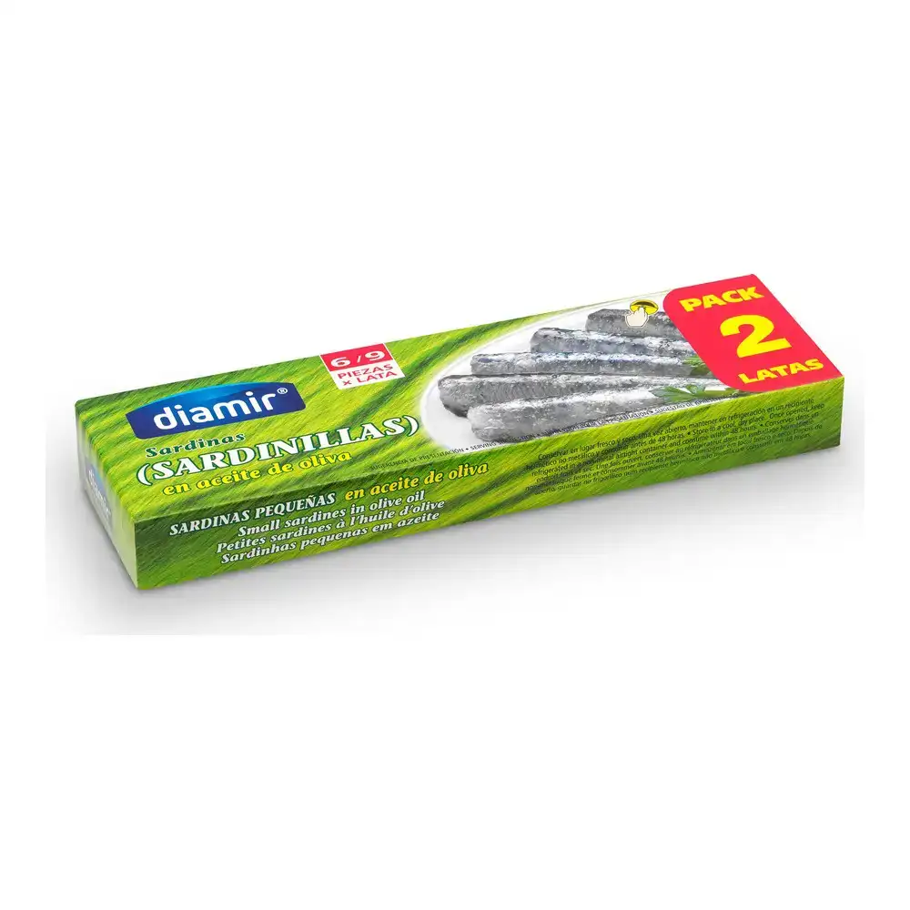 Sardines a l huile diamir 2 x 90 g_3855. DIAYTAR COTE D'IVOIRE - L'Art de Vivre en Couleurs. Découvrez notre boutique en ligne et trouvez des produits qui ajoutent une palette vibrante à votre quotidien.