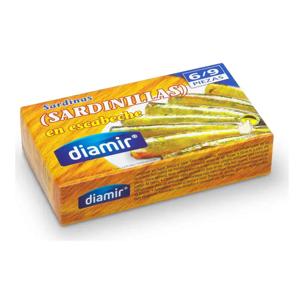 Sardines sauce diamir escabeche 90 g_4369. Bienvenue chez DIAYTAR COTE D'IVOIRE - Où le Shopping Rencontre la Qualité. Explorez notre sélection soigneusement conçue et trouvez des produits qui définissent le luxe abordable.