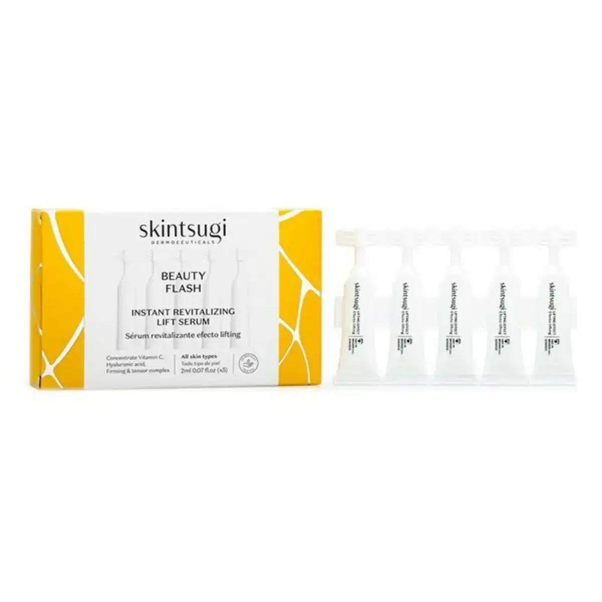 Serum rajeunissant beauty flash skintsugi 5 x 2 ml_8023. DIAYTAR COTE D'IVOIRE - Votre Passage vers l'Élégance Abordable. Explorez notre collection où chaque produit est choisi pour sa qualité et son accessibilité, incarnant ainsi l'essence du Côte d'Ivoire.