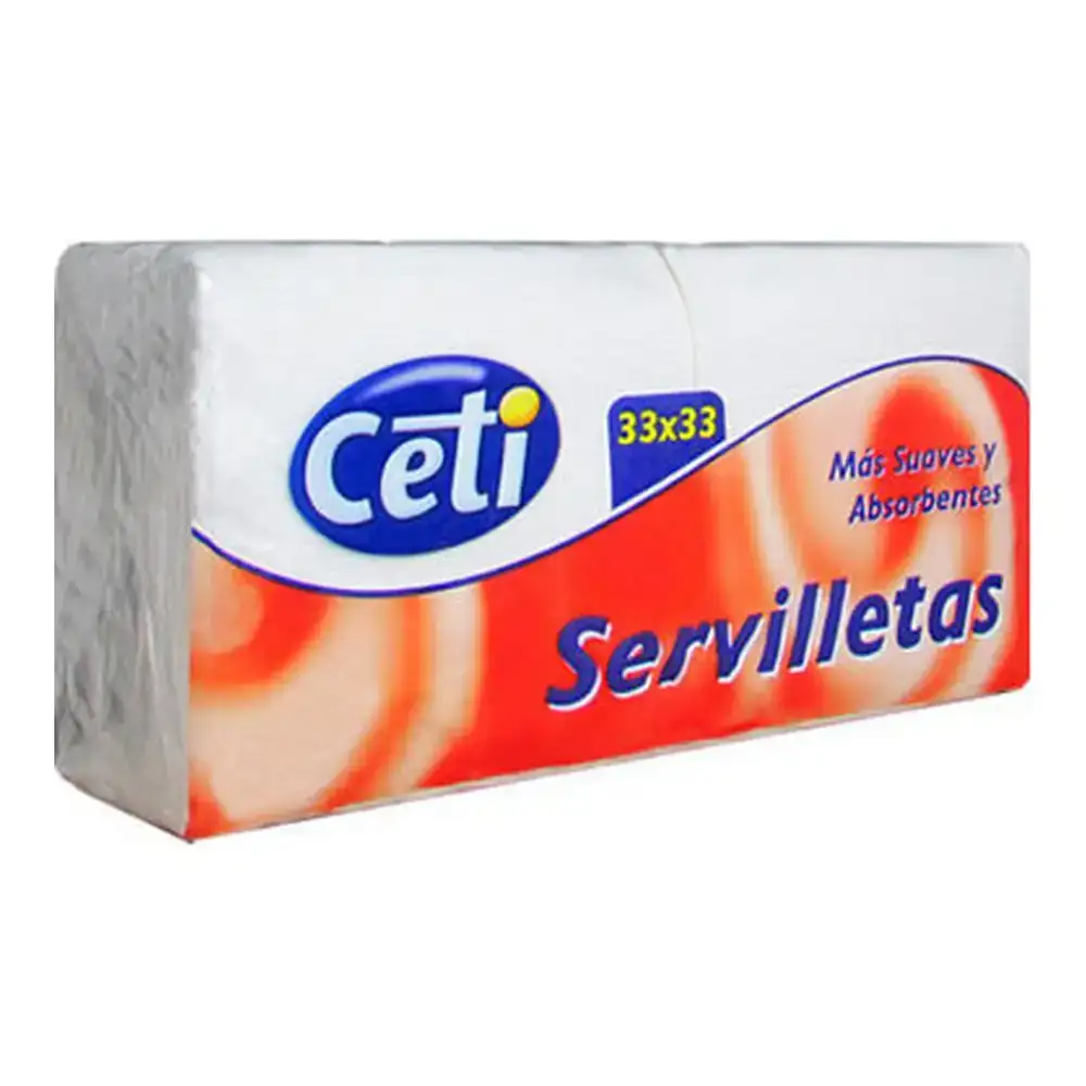 Serviette en papier ceti blanc 33 x 33 cm_9310. DIAYTAR COTE D'IVOIRE - Votre Passage vers la Découverte. Explorez notre boutique en ligne pour trouver des trésors qui vous attendent, du traditionnel à l'avant-garde.