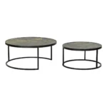 Set de 2 tables dkd home decor sapin me tal noir aluminium 80 x 80 x 35 cm_7537. DIAYTAR COTE D'IVOIRE - Là où Vos Rêves Prendent Forme. Plongez dans notre catalogue diversifié et trouvez des produits qui enrichiront votre quotidien, du pratique à l'exceptionnel.