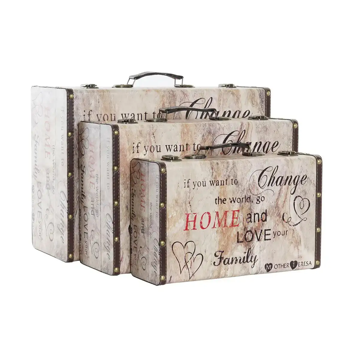 Set de boi tes de coratives dkd home decor love canvas wood 3 pcs_2831. DIAYTAR COTE D'IVOIRE - Où la Qualité et la Diversité Fusionnent. Explorez notre boutique en ligne pour découvrir une gamme variée de produits qui incarnent l'excellence et l'authenticité.