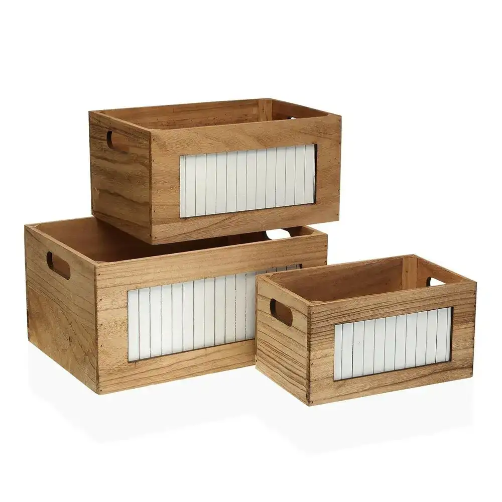 Set de boi tes de coratives versa wood 26 x 18 x 386 cm 3 pcs_2412. DIAYTAR COTE D'IVOIRE - Là où Chaque Produit a son Histoire. Découvrez notre gamme de produits, chacun portant en lui le récit de l'artisanat et de la passion, pour vous offrir une expérience de shopping authentique.
