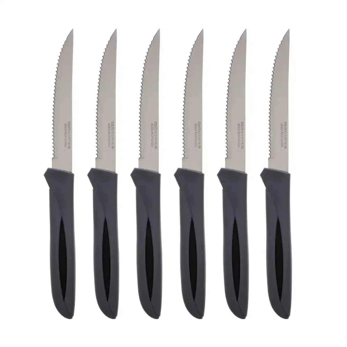 Set de couteaux a viande 2 unite s 21 cm 6 pie ces_2400. Bienvenue sur DIAYTAR COTE D'IVOIRE - Où le Shopping est une Affaire Personnelle. Découvrez notre sélection et choisissez des produits qui reflètent votre unicité et votre individualité.