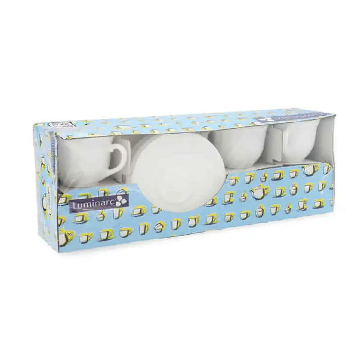 Set de mugs avec soucoupes luminarc trianon 6 pcs verre blanc 220 ml 6 pie ces_6658. DIAYTAR COTE D'IVOIRE - Votre Boutique en Ligne, Votre Identité. Naviguez à travers notre plateforme et choisissez des articles qui expriment qui vous êtes et ce que vous chérissez.