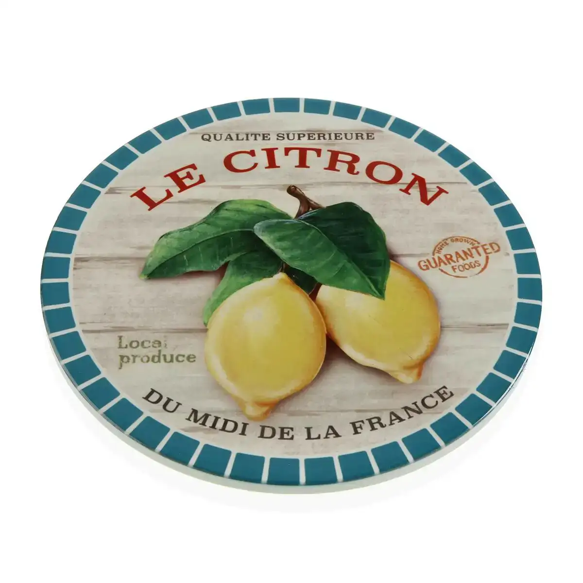 Set de table versa citron ce ramique 20 x 20 cm_5113. DIAYTAR COTE D'IVOIRE - L'Artisanat à Portée de Clic. Découvrez notre boutique en ligne pour trouver des produits uniques qui célèbrent la créativité et l'artisanat sénégalais.