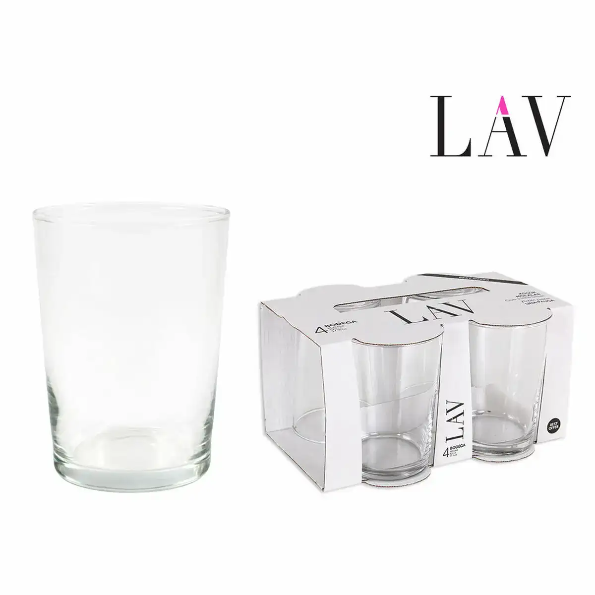 Set de verres lav best offer 4 uds 520 ml_6748. Plongez dans le Monde de DIAYTAR COTE D'IVOIRE - Où Chaque Article Raconte une Histoire. Explorez notre vaste assortiment et choisissez des produits qui vous parlent et reflètent votre style unique.
