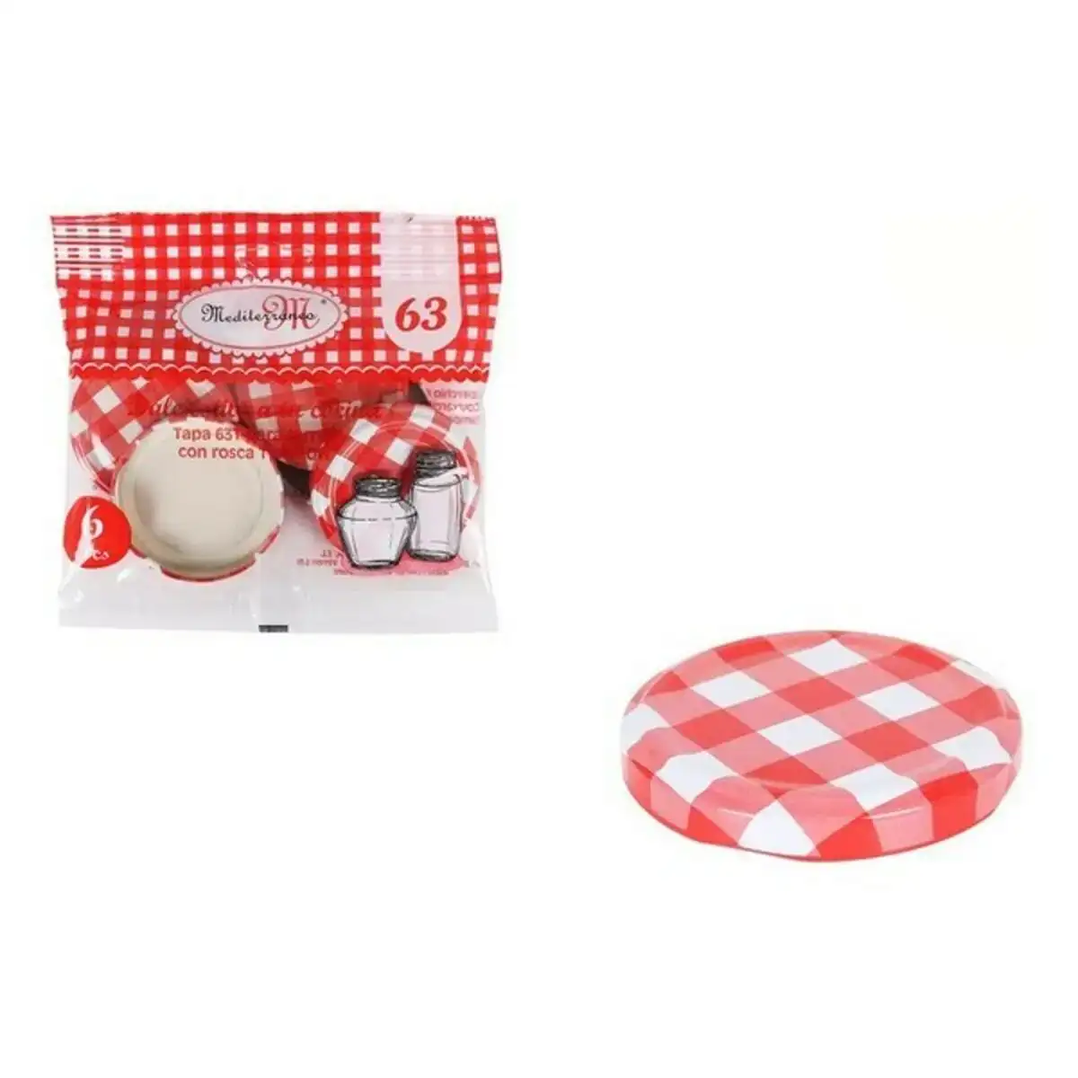 Set mediterraneo 63t cover con rosca 6 pcs_3348. DIAYTAR COTE D'IVOIRE - Votre Paradis Shopping au Cœur du Côte d'Ivoire. Explorez notre boutique en ligne et découvrez des produits conçus pour enchanter chaque aspect de votre vie.