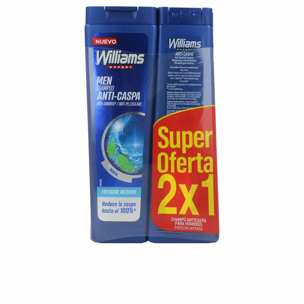 Shampooing antipelliculaire mentol williams 2 uds_4643. DIAYTAR COTE D'IVOIRE - Où Chaque Produit a son Histoire à Raconter. Parcourez notre catalogue et découvrez des articles qui portent en eux la passion et l'histoire du Côte d'Ivoire.