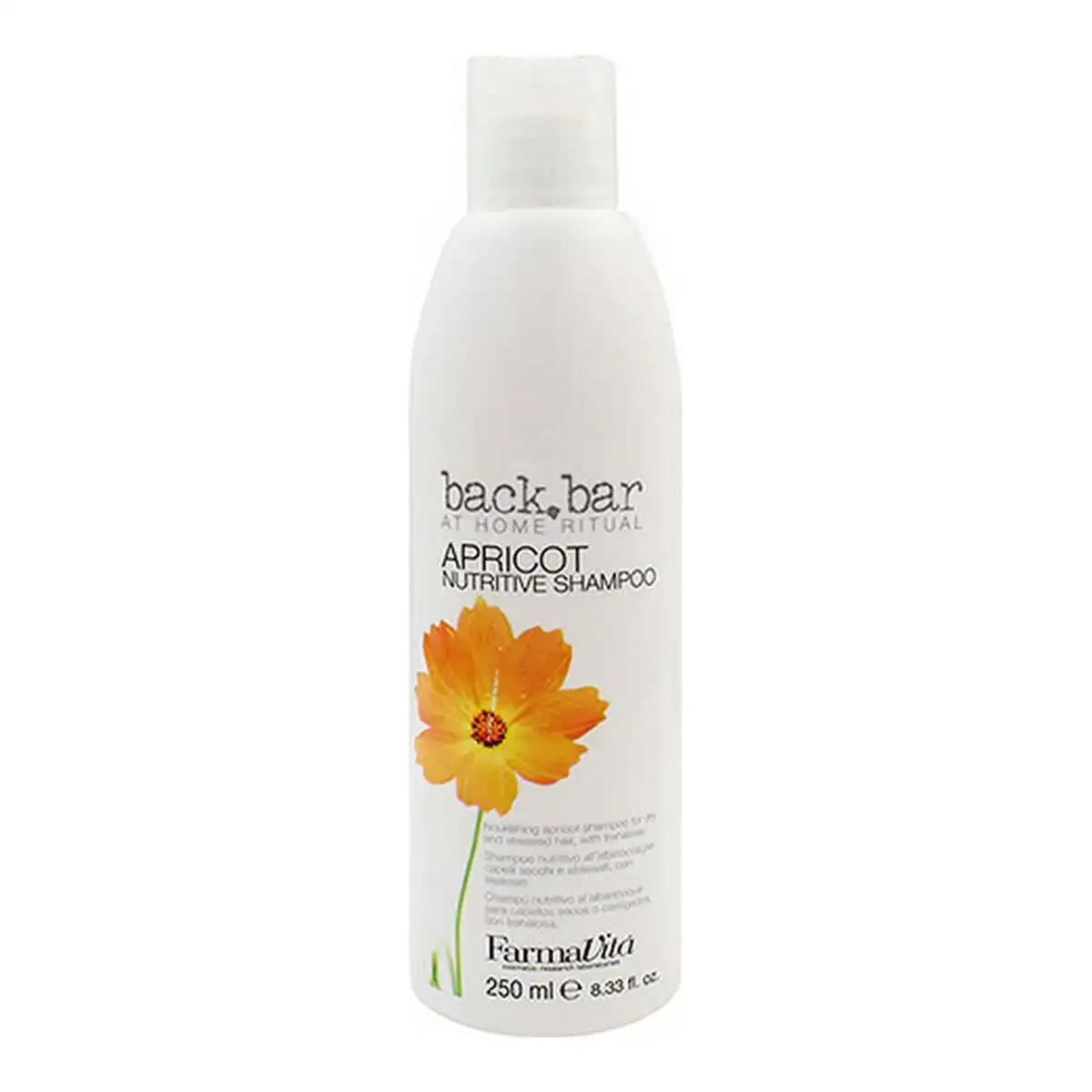 Shampooing back bar farmavita abricot 250 ml_8740. DIAYTAR COTE D'IVOIRE - L'Art de Magasiner sans Frontières. Parcourez notre vaste sélection d'articles et trouvez tout ce dont vous avez besoin, du chic à l'authentique, du moderne au traditionnel.