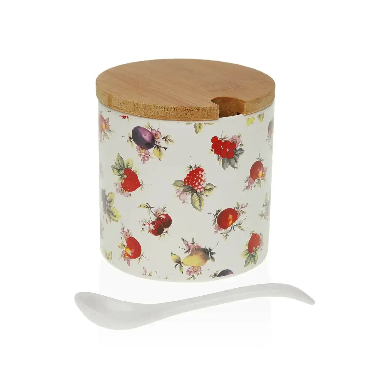 Sucrier versa fraise ce ramique 8 x 8 x 8 cm_4621. DIAYTAR COTE D'IVOIRE - L'Art de Choisir, l'Art de S'émerveiller. Explorez notre gamme de produits et laissez-vous émerveiller par des créations authentiques et des designs modernes.