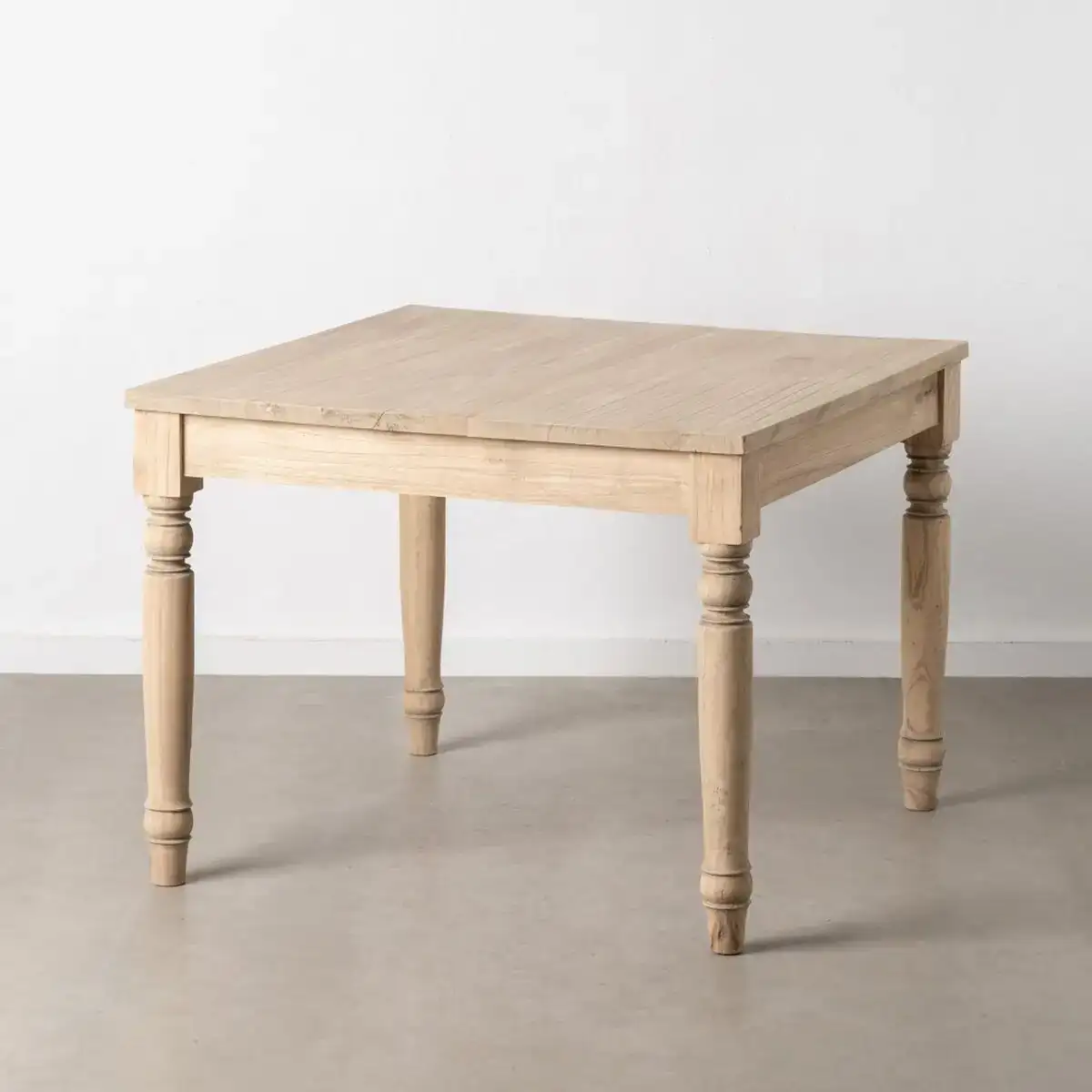 Table a manger 100 x 100 x 77 cm bois mindi naturel_3601. Entrez dans l'Univers de DIAYTAR COTE D'IVOIRE - Où Chaque Produit a son Éclat Unique. Explorez notre gamme variée et choisissez des articles qui illuminent votre quotidien.