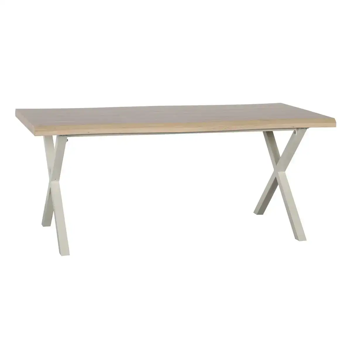 Table a manger me tal naturel 180 x 90 x 75 cm cre me dmf_1886. DIAYTAR COTE D'IVOIRE - Votre Destination pour un Shopping Unique. Parcourez notre catalogue et trouvez des articles qui expriment votre singularité et votre style.