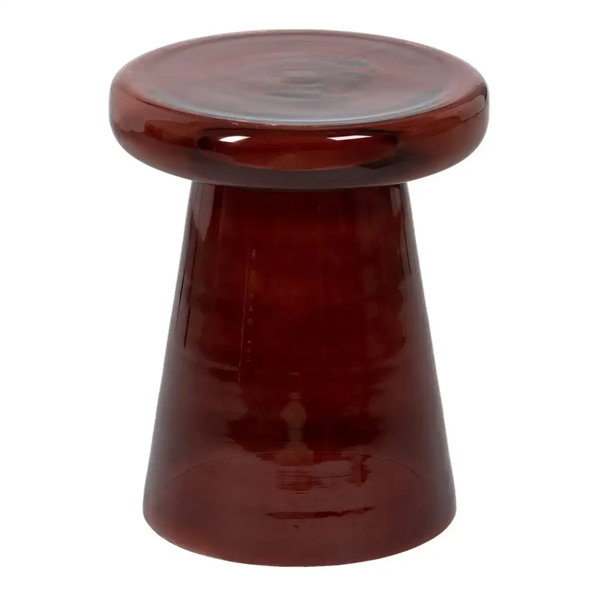 Table d appoint 39 x 39 x 49 cm cristal bordeaux_7617. DIAYTAR COTE D'IVOIRE - Où Choisir est un Acte d'Amour pour le Côte d'Ivoire. Explorez notre boutique en ligne et choisissez des articles qui célèbrent la culture et l'artisanat du pays.