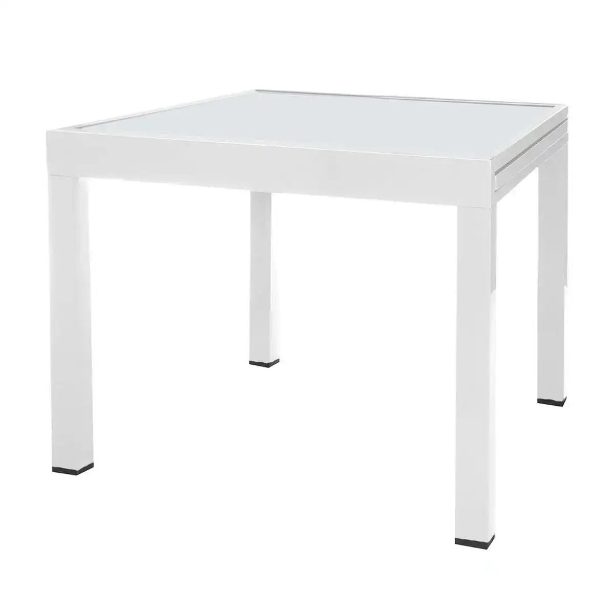 Table extensible thais 80 x 80 x 74 cm aluminium_4033. DIAYTAR COTE D'IVOIRE - Là où le Chic Rencontre la Tradition. Naviguez à travers notre catalogue et choisissez des produits qui équilibrent l'élégance intemporelle et l'innovation moderne.
