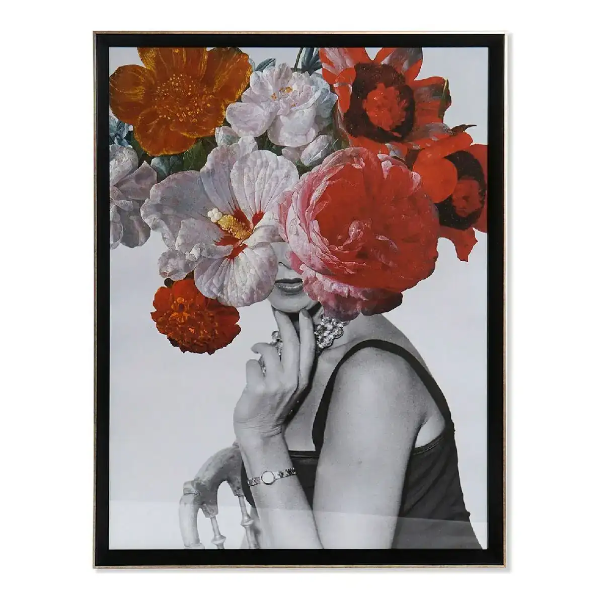Tableau dkd home decor femme fleur dame fleurs 64 x 3 x 84 cm_5658. Découvrez DIAYTAR COTE D'IVOIRE - Là où Votre Shopping Prend Vie. Plongez dans notre vaste sélection et trouvez des produits qui ajoutent une touche spéciale à votre quotidien.