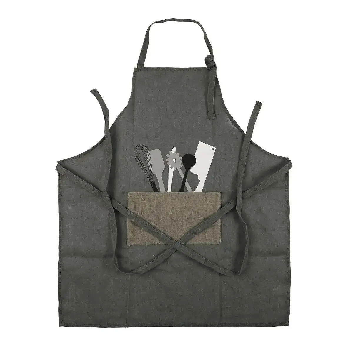 Tablier versa cubiertos polyester coton nylon 80 x 70 cm_7446. DIAYTAR COTE D'IVOIRE - L'Art de Choisir, l'Art de Vivre. Explorez notre univers de produits soigneusement sélectionnés pour vous offrir une expérience shopping riche et gratifiante.