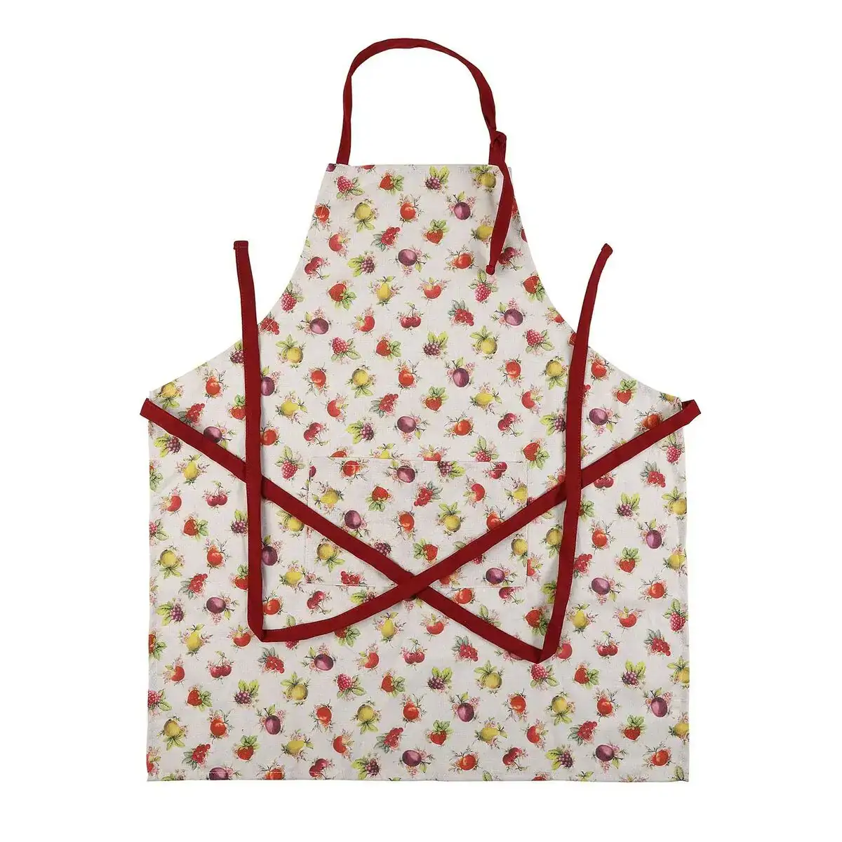 Tablier versa fraise polyester coton nylon 80 x 70 cm_1810. DIAYTAR COTE D'IVOIRE - L'Art de Vivre l'Élégance Accessible. Parcourez notre gamme variée et choisissez des produits qui ajoutent une touche de sophistication à votre style.
