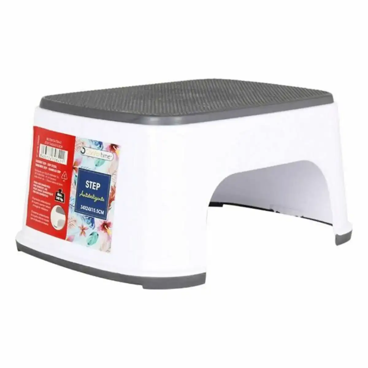 Tabouret confortime blanc gris_7201. Votre Destination de Choix: DIAYTAR COTE D'IVOIRE - Où l'Authenticité Rencontre la Commodité. Faites l'expérience de magasiner en ligne pour des articles qui incarnent la richesse culturelle et la modernité du Côte d'Ivoire.