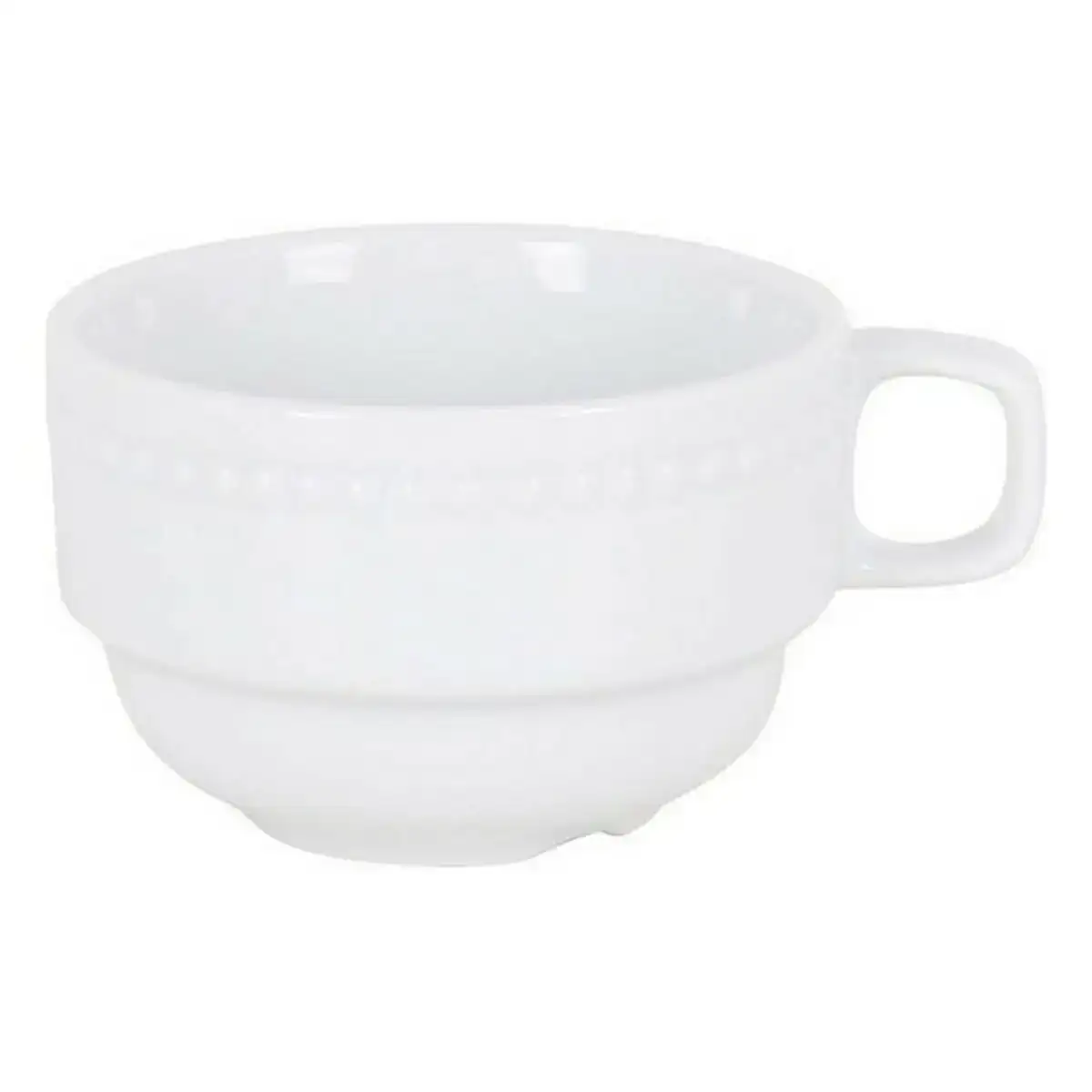 Tasse collet porcelaine blanche 75 ml_4758. DIAYTAR COTE D'IVOIRE - Votre Passage vers le Raffinement. Plongez dans notre univers de produits exquis et choisissez des articles qui ajoutent une touche de sophistication à votre vie.