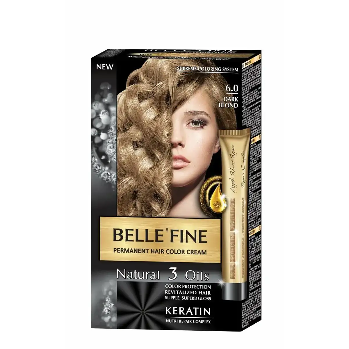 Teinture permanente belle fine no 6 0 blond fonce 30 ml_3791. DIAYTAR COTE D'IVOIRE - Où la Qualité et la Diversité Fusionnent. Explorez notre boutique en ligne pour découvrir une gamme variée de produits qui incarnent l'excellence et l'authenticité.