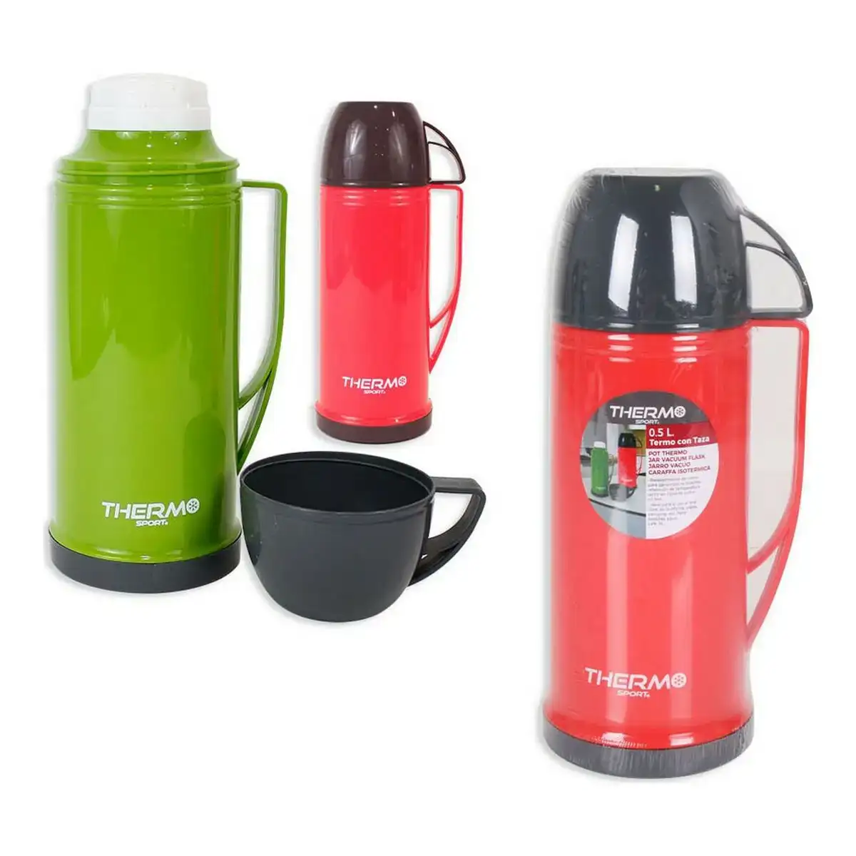 Thermos de voyage thermosport plastique_6064. DIAYTAR COTE D'IVOIRE - Là où Choisir est une Célébration de l'Artisanat. Explorez notre gamme variée et choisissez des produits qui incarnent la tradition et le talent des artisans du Côte d'Ivoire.