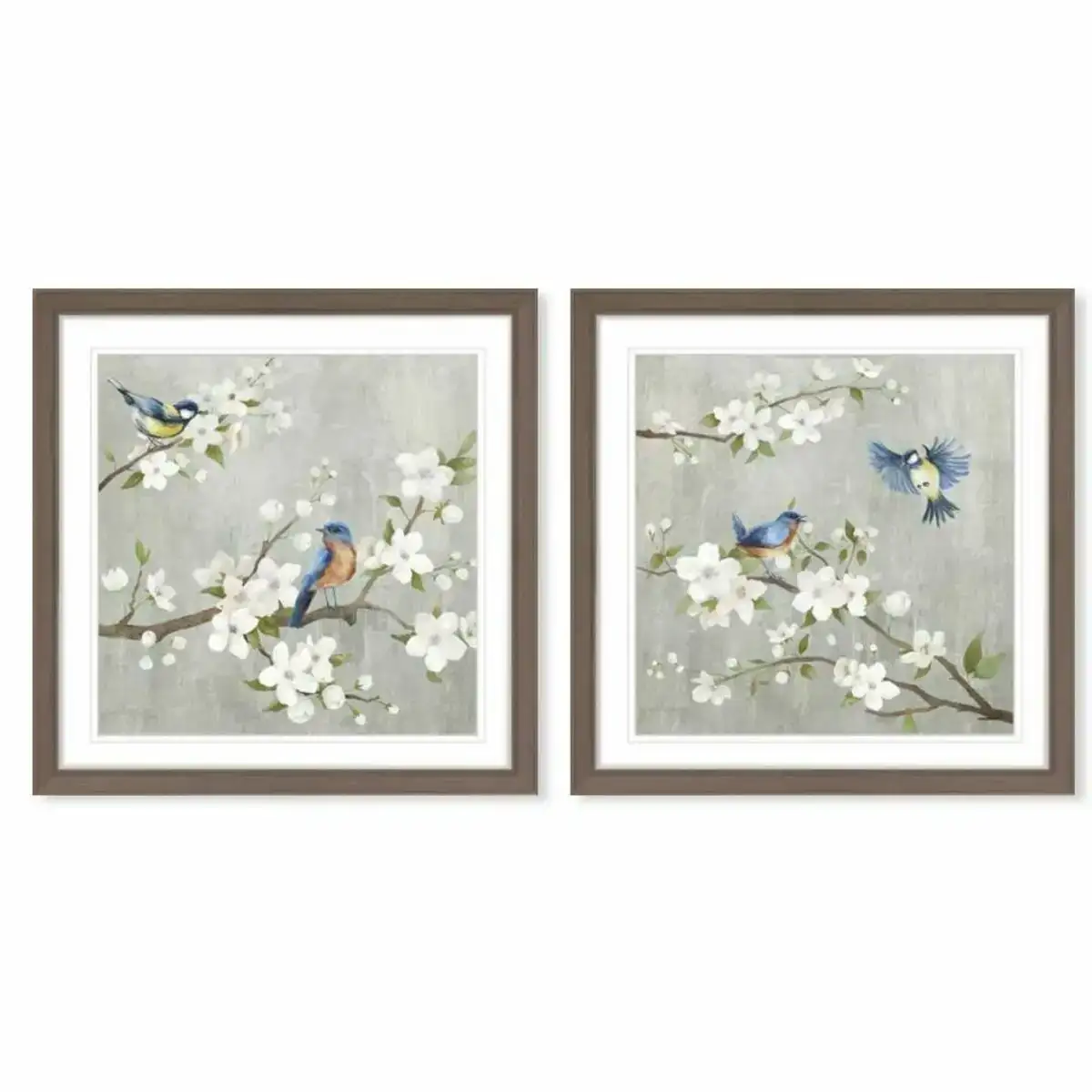 Toile dkd home decor 63 x 3 x 63 cm 60 x 3 x 60 cm oiseaux shabby chic 2 unite s_7355. DIAYTAR COTE D'IVOIRE - Où Choisir est un Voyage Cultuel. Explorez notre boutique en ligne et découvrez des produits qui célèbrent la richesse et la diversité culturelle du Côte d'Ivoire.