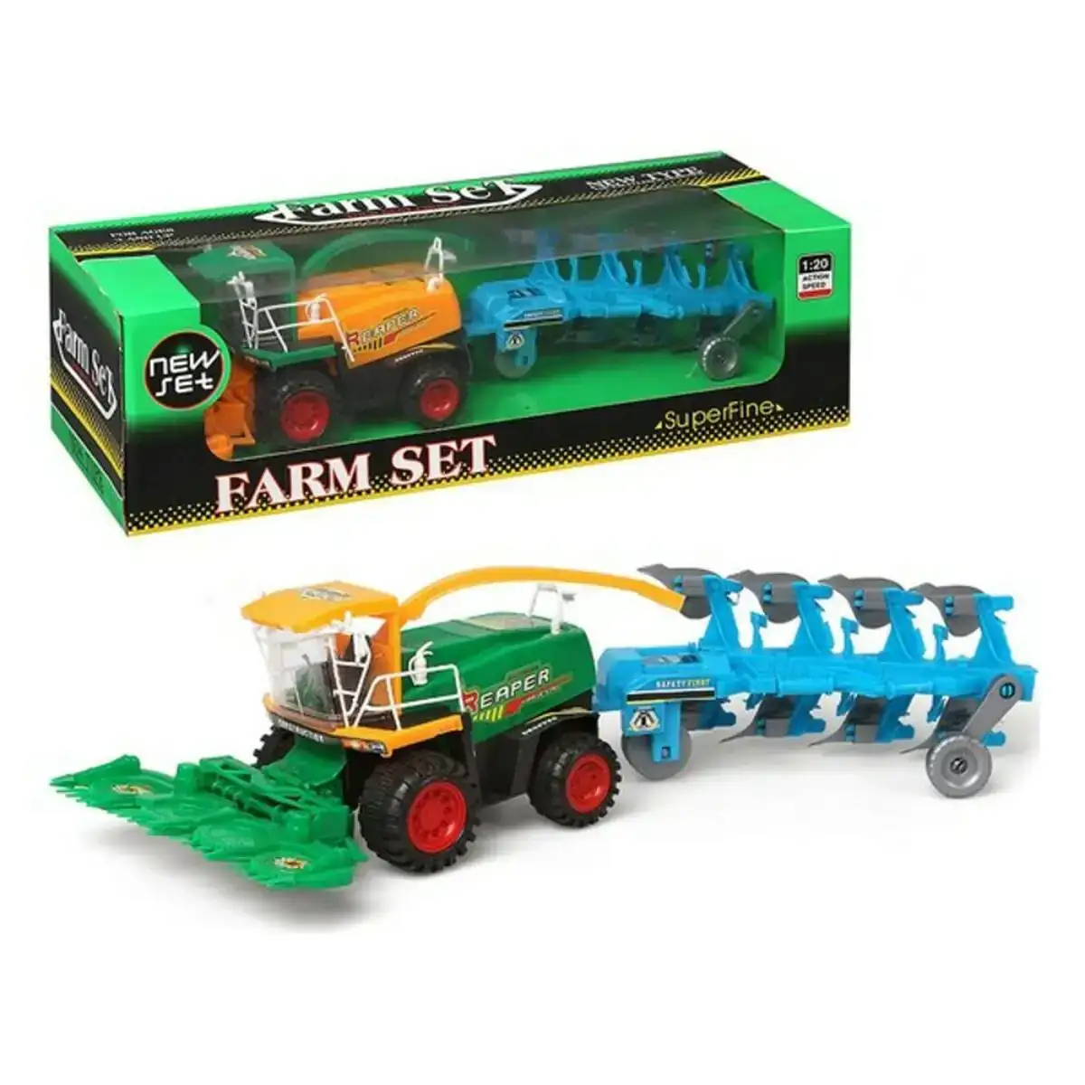 Tracteur avec pelle et remorque 111003_5865. DIAYTAR COTE D'IVOIRE - L'Art du Shopping Sublime. Naviguez à travers notre catalogue et choisissez parmi des produits qui ajoutent une touche raffinée à votre vie quotidienne.