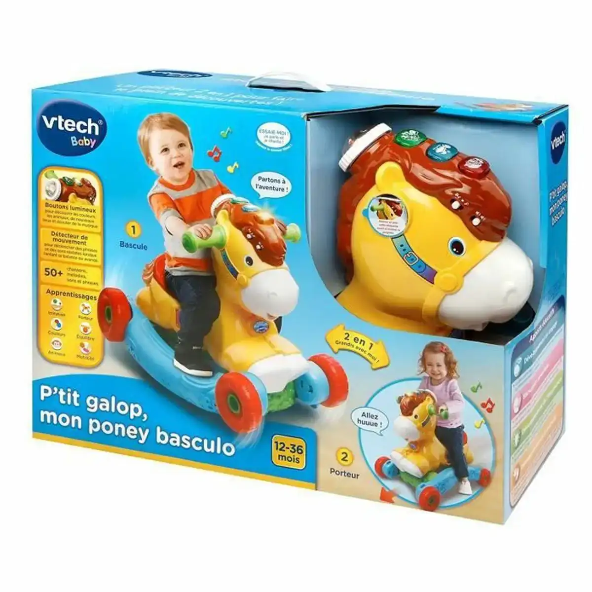 Tricycle Vtech P'Tit Galop, My Pony Basculo Rocker Musical + 1 an