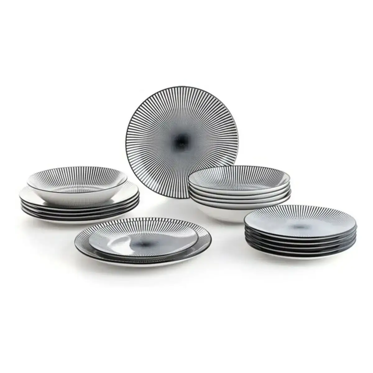 Vaisselle quid miami ce ramique gre s noir gris 18 pie ces_5095. DIAYTAR COTE D'IVOIRE - L'Art de Choisir, l'Art de Vivre. Explorez notre univers de produits soigneusement sélectionnés pour vous offrir une expérience shopping riche et gratifiante.